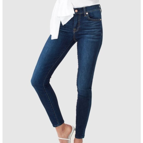 7 For All Mankind Women's The Skinny Jeans Sz 31 - Picture 1 of 12